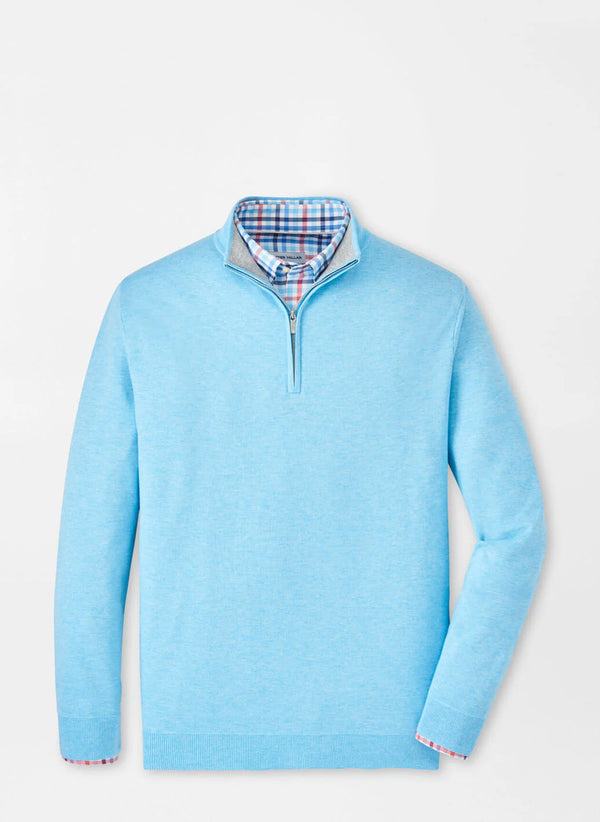 Coolspun Cotton Quarter-Zip Sweater