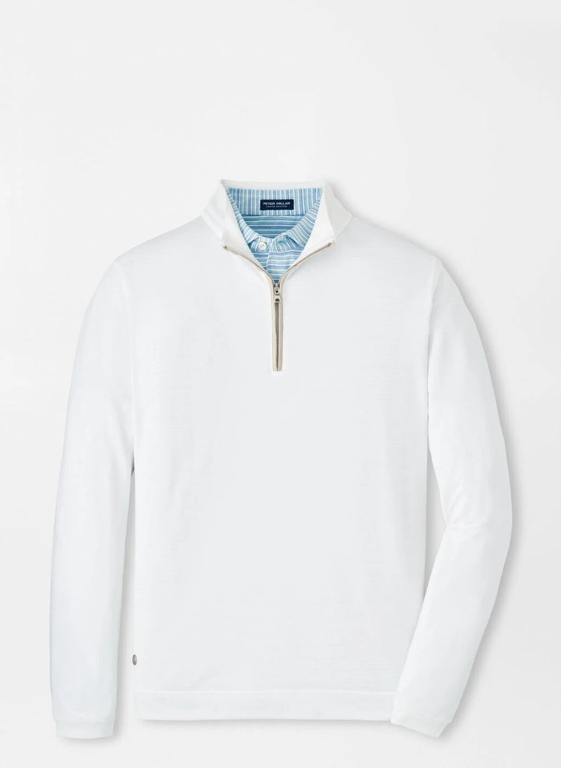 Albatross Cotton-Blend Pique Quarter-Zip