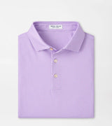 Gingham Performance Jersey Polo - Sean Self Collar - Oak Hall