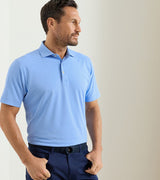 Candor Performance Mesh Polo - Sean Self Collar - Oak Hall