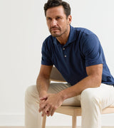 Crown Flex Cotton Ss Polo- Ryles Stripe - Oak Hall