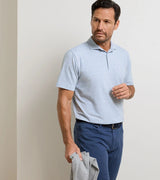 Crown Flex Cotton Ss Polo- Calvert Stripe - Oak Hall