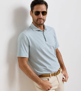 Crown Flex Cotton Ss Polo- Calvert Stripe - Oak Hall