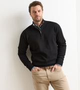 Coolspun Lite Cotton Quarter-Zip Sweater