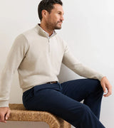 Coolspun Lite Birdseye Quarter-Zip Sweater - Truffle
