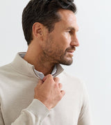 Coolspun Lite Birdseye Quarter-Zip Sweater - Truffle