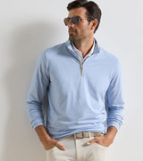 Albatross Cotton-Blend Pique Quarter-Zip