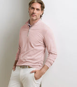 Albatross Cotton-Blend Pique Quarter-Zip