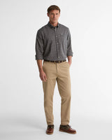 Cliff Regular Fit Thermo Weave Shirt - Navy - Oak Hall