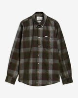 Winston Regular Fit Checked Shirt - Olive - Oak Hall