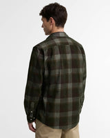 Winston Regular Fit Checked Shirt - Olive - Oak Hall