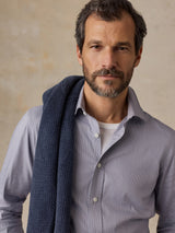 Faherty The Movement Shirt - Berry Navy Pincheck