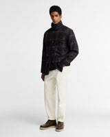 Barbour Tartan Bedale Wool Jacket, styled