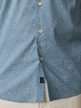 Faherty Short Sleeve Movement Monterey Shirt - Teal Grove Foliage