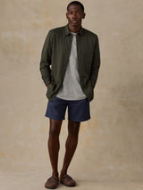 Faherty Coastline Knit Shirt - Forest Canyon Twill