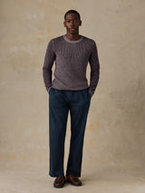 Faherty Sunwashed Crewneck Sweater - Lilac Twilight
