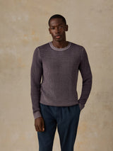 Faherty Sunwashed Crewneck Sweater - Lilac Twilight