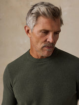 Faherty Jackson Crew Sweater - Forest Grove Heather