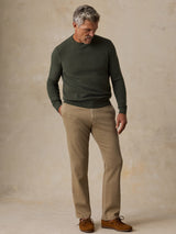 Faherty Jackson Crew Sweater - Forest Grove Heather