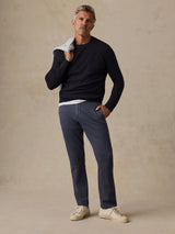 Faherty Jackson Crew Sweater - Wolf Black Heather