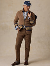Faherty Blanket Stripe Zip Sweater - Desert Bloom Stripe