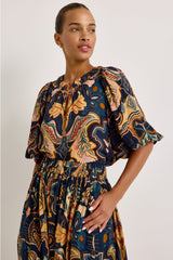 Marie Oliver Wren Top - SADDLE