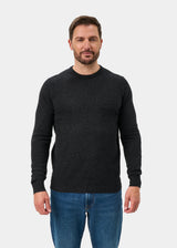 Melfort Cashmere Crew Neck Sweater - Charcoal