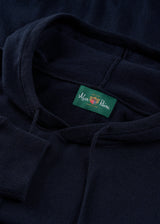 Gaisby Cotton Merino Hoodie - Dark Navy