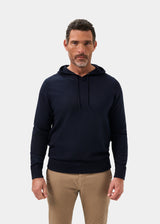 Gaisby Cotton Merino Hoodie - Dark Navy