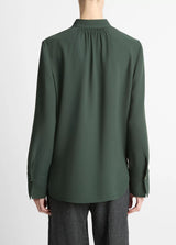 Metal Ball Button Long Sleeve Shirt