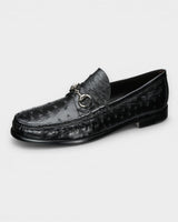Nika Ostrich Bit Loafer