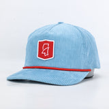 Hovi Dry Goods Ole Miss Landshark Corduroy Rope Hat - Powder Blue