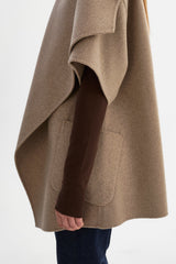 Penelope Double Face Wool Coat - Heather Taupe