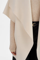Penelope Double Face Wool Coat - Whisper White