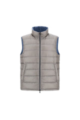 Herno Nylon Ultralight Reversible Vest - Grey/Light Blue