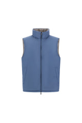 Herno Nylon Ultralight Reversible Vest - Grey/Light Blue