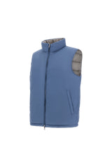 Herno Nylon Ultralight Reversible Vest - Grey/Light Blue