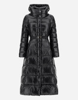 Herno Nylon Ultralight Hooded Maxi Coat - Black
