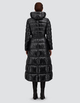 Herno Nylon Ultralight Hooded Maxi Coat - Black