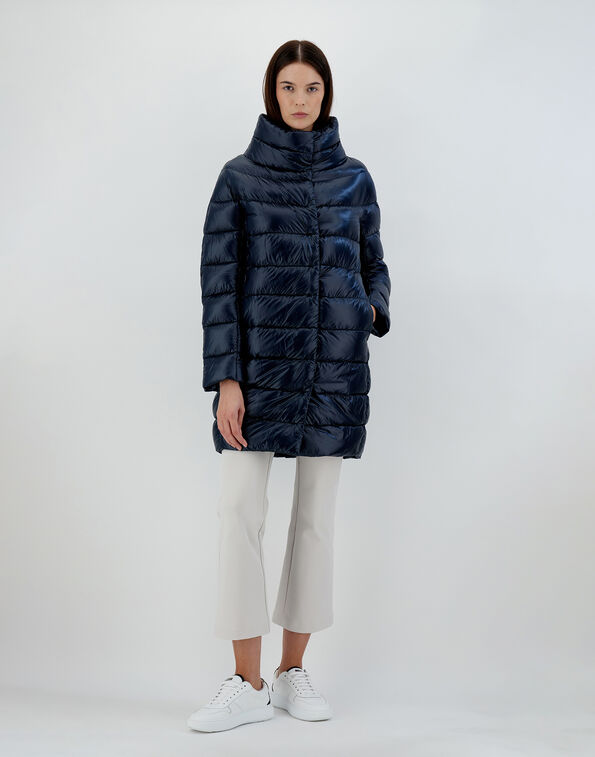 Iconico Dora Nylon Ultralight Mid Length Cocoon Coat