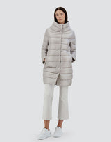 Iconico Dora Nylon Ultralight Mid Length Cocoon Coat