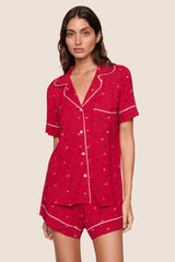 Gisele Printed Rlx Short Pj St