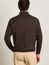 Autumn Crest Suede Trim Quarter-Zip - French Press