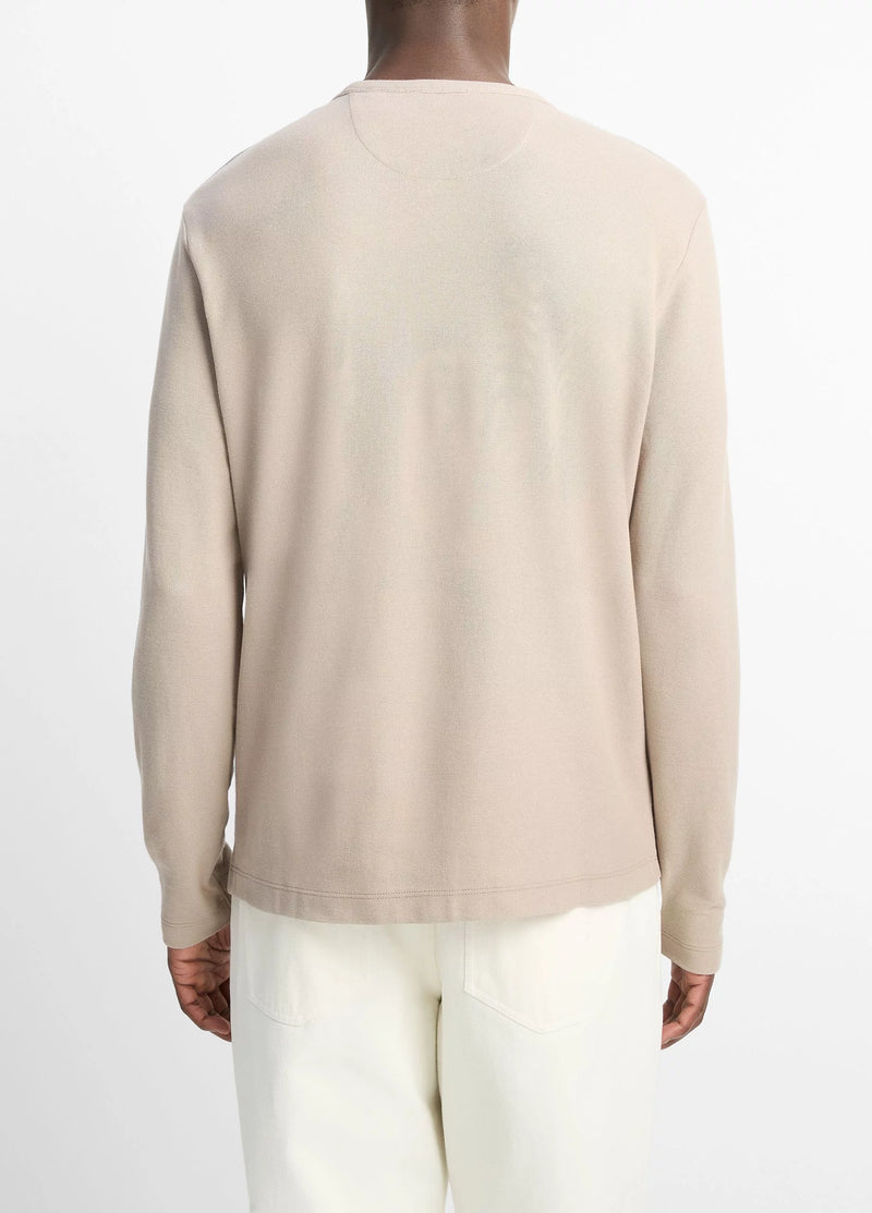 Pima Pique Long Sleeve Crew