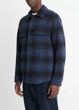 Plaid Splittable Shirt Jacket