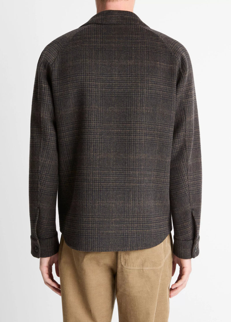 Half Raglan Splittable Shirt Jacket