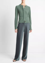 Plush Cashmere Shrunken Cardigan