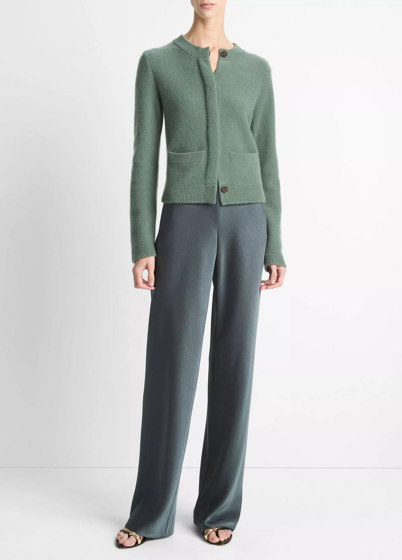 Plush Cashmere Shrunken Cardigan