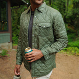 Criquet Quilted Shacket - Olive