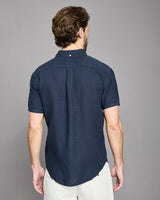 Short Sleeve Linen Tuscumbia Shirt Button Down - Oak Hall